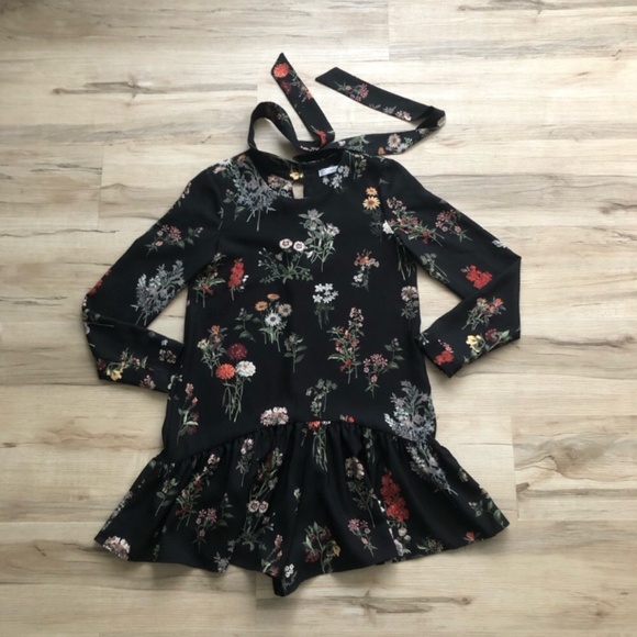 Zara Black and White Ruffled Tiered Romper - Picture 5 of 9